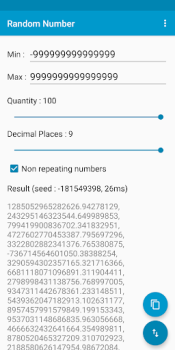 Herunterladen Random Number Werkzeuge für Android Bildschirmfoto 4