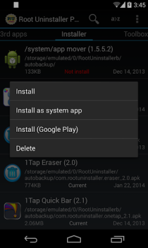 Herunterladen Root Uninstaller Werkzeuge für Android Bildschirmfoto 5