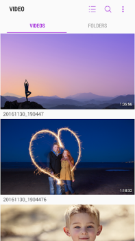 Herunterladen Samsung Video Library Video-Player und -Editoren für Android Bildschirmfoto 4