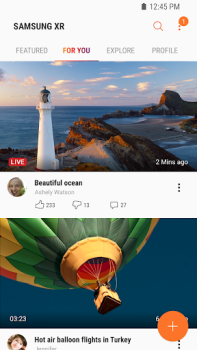 Herunterladen Samsung VR видео Video-Player und -Editoren für Android Bildschirmfoto 2