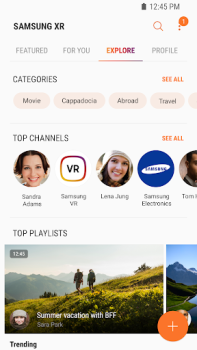 Herunterladen Samsung VR видео Video-Player und -Editoren für Android Bildschirmfoto 3
