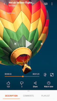 Herunterladen Samsung VR видео Video-Player und -Editoren für Android Bildschirmfoto 5