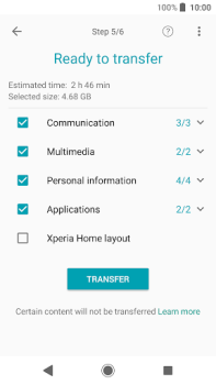 Herunterladen (Old version) Xperia Transfer Mobile Personalisierung für Android Bildschirmfoto 4