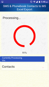 Herunterladen Save Phonebook & SMS to Excel Werkzeuge für Android Bildschirmfoto 2