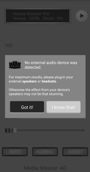 Herunterladen Volume Booster Pro Musik und Audio für Android Bildschirmfoto 7