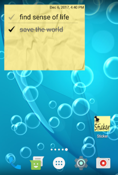 Herunterladen Aufkleber widget Werkzeuge für Android Bildschirmfoto 4
