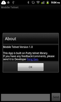 Herunterladen Mobile Telnet Kommunikation für Android Bildschirmfoto 4