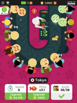 Herunterladen Sushi Bar Idle Simulatoren für Android Bildschirmfoto 6