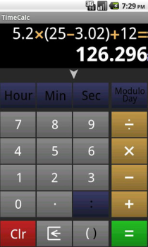 Herunterladen Time Calculator Werkzeuge für Android Bildschirmfoto 2