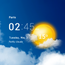 Herunterladen  Transparente Uhr & Wetter