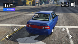 Herunterladen VAZ 2110 Russian Car Driving Simulatoren für Android Bildschirmfoto 7