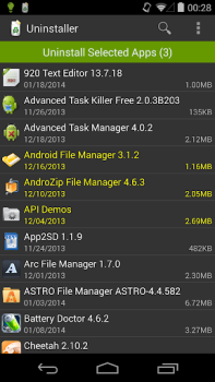 Herunterladen Deinstallierer (Uninstaller) Arbeit für Android Bildschirmfoto 3