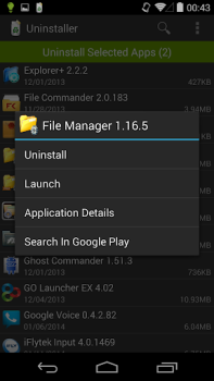 Herunterladen Deinstallierer (Uninstaller) Arbeit für Android Bildschirmfoto 5