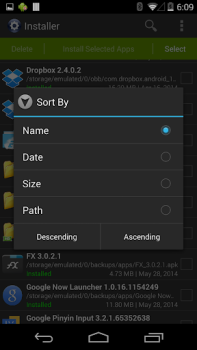 Herunterladen Installierer (Install APK) Arbeit für Android Bildschirmfoto 3