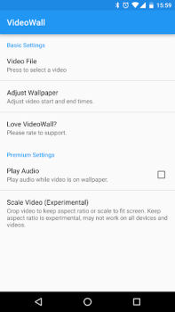 Herunterladen VideoWall - Video Wallpaper Personalisierung für Android Bildschirmfoto 2