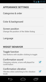 Herunterladen Slider Widget - Volumes Werkzeuge für Android Bildschirmfoto 5