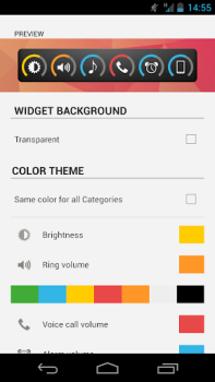 Herunterladen Slider Widget - Volumes Werkzeuge für Android Bildschirmfoto 7