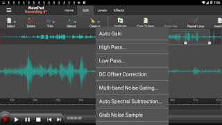 Herunterladen WavePad Audio Editor Musik und Audio für Android Bildschirmfoto 4