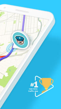 Herunterladen Waze Navigation und Verkehr Karten & Navigation für Android Bildschirmfoto 2