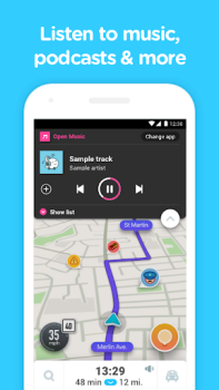 Herunterladen Waze Navigation und Verkehr Karten & Navigation für Android Bildschirmfoto 5