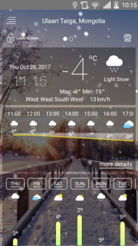 Herunterladen Wetter Wetter für Android Bildschirmfoto 5