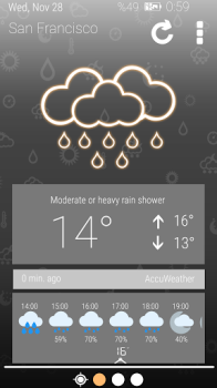 Herunterladen Weather Clock Wetter für Android Bildschirmfoto 4