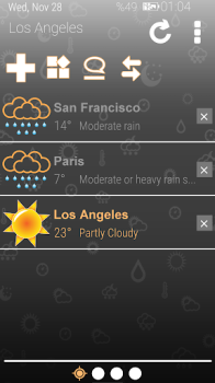 Herunterladen Weather Clock Wetter für Android Bildschirmfoto 7