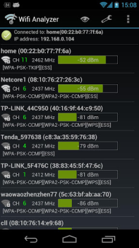 Herunterladen Wifi Analyzer Werkzeuge für Android Bildschirmfoto 4