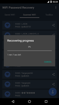 Herunterladen WiFi Password Recovery Werkzeuge für Android Bildschirmfoto 4