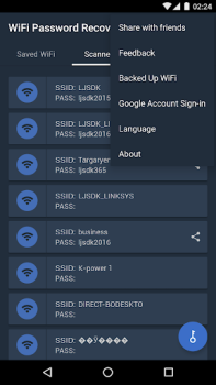 Herunterladen WiFi Password Recovery Werkzeuge für Android Bildschirmfoto 6