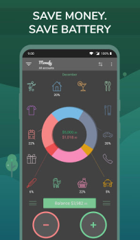 Herunterladen Monefy - Finanzplaner app Finanzen für Android Bildschirmfoto 3