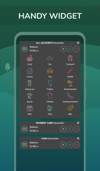Herunterladen Monefy - Finanzplaner app Finanzen für Android Bildschirmfoto 4