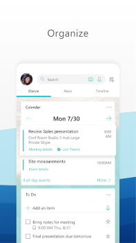 Herunterladen Microsoft Launcher Personalisierung für Android Bildschirmfoto 2