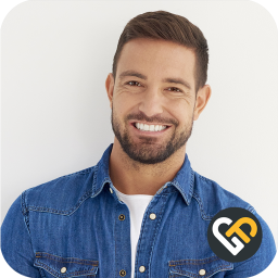Logo GayFriendly. Gay Dating Chat