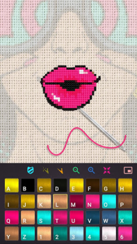 Herunterladen Kreuzstich: Cross Stitch Puzzle-Spiele für Android Bildschirmfoto 2