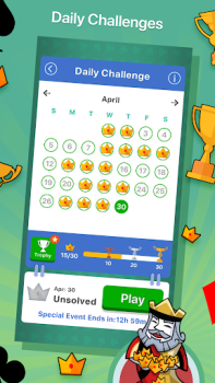 Herunterladen Solitaire + Card Game by Zynga Kartenspiele für Android Bildschirmfoto 2