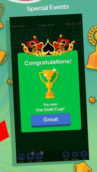 Herunterladen Solitaire + Card Game by Zynga Kartenspiele für Android Bildschirmfoto 3