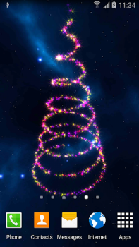 Herunterladen 3D Christmas Tree Wallpaper Personalisierung für Android Bildschirmfoto 3