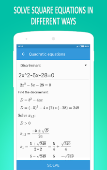 Herunterladen Gleichungen Rechner Math Bildung für Android Bildschirmfoto 5