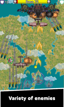 Herunterladen Aircraft Wargame 1 Aktion für Android Bildschirmfoto 4