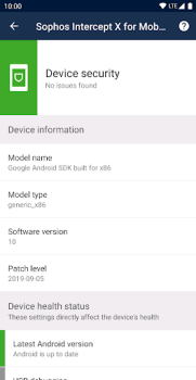 Herunterladen Sophos Intercept X for Mobile Werkzeuge für Android Bildschirmfoto 2