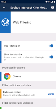 Herunterladen Sophos Intercept X for Mobile Werkzeuge für Android Bildschirmfoto 4