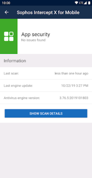 Herunterladen Sophos Intercept X for Mobile Werkzeuge für Android Bildschirmfoto 5