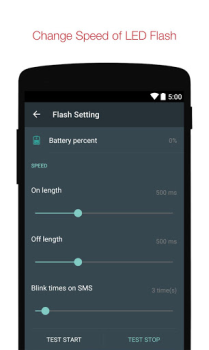 Herunterladen Flash Alerts on Call and SMS Werkzeuge für Android Bildschirmfoto 3