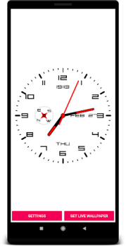 Herunterladen Clock Live Wallpaper Werkzeuge für Android Bildschirmfoto 2