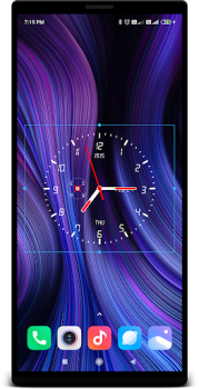 Herunterladen Clock Live Wallpaper Werkzeuge für Android Bildschirmfoto 3