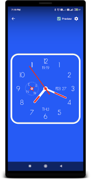 Herunterladen Clock Live Wallpaper Werkzeuge für Android Bildschirmfoto 4
