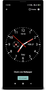 Herunterladen Clock Live Wallpaper Werkzeuge für Android Bildschirmfoto 6