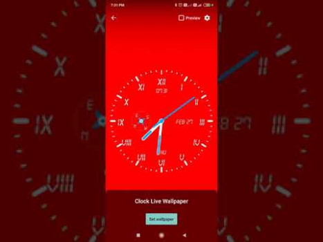Herunterladen Clock Live Wallpaper Werkzeuge für Android Bildschirmfoto 8