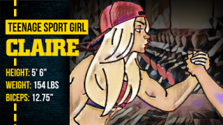 Herunterladen Armwrestling With Muscle Girls Sport Spiele für Android Bildschirmfoto 2